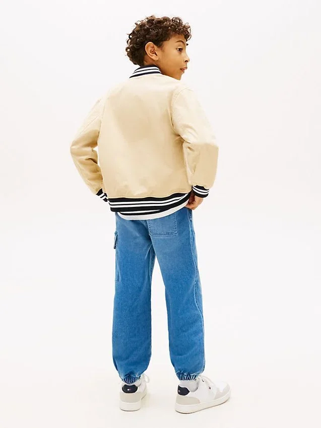 Kids’ Peached Twill Varsity Bomber Kids’ Peached Twill Varsity Bomber