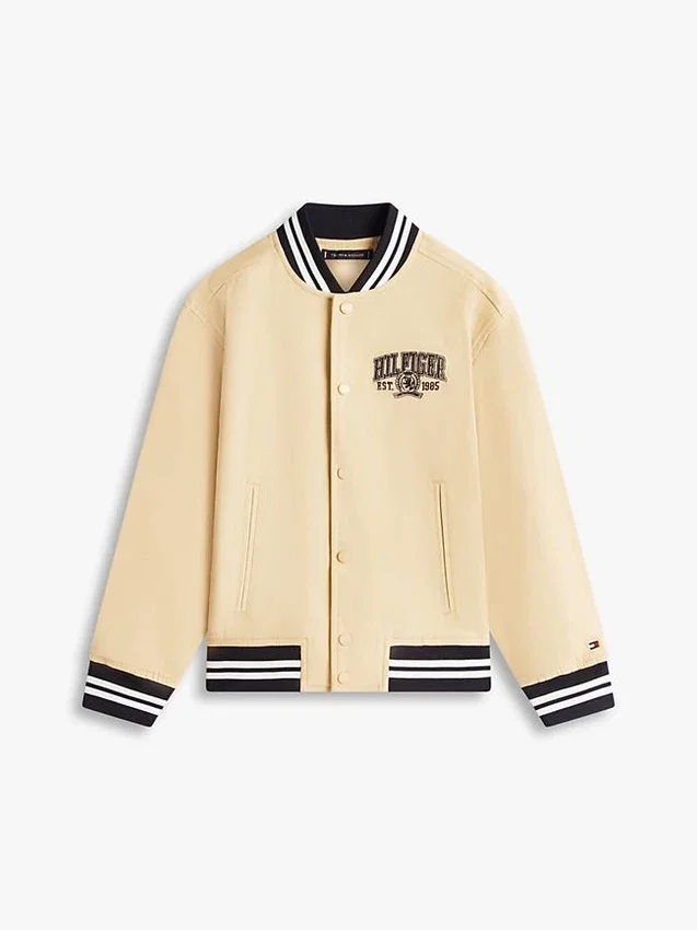 Kids’ Peached Twill Varsity Bomber Kids’ Peached Twill Varsity Bomber