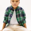 Kids’ Plaid Stretch Oxford Shirt