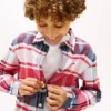 Kids’ Plaid Stretch Oxford Shirt Kids’ Plaid Stretch Oxford Shirt