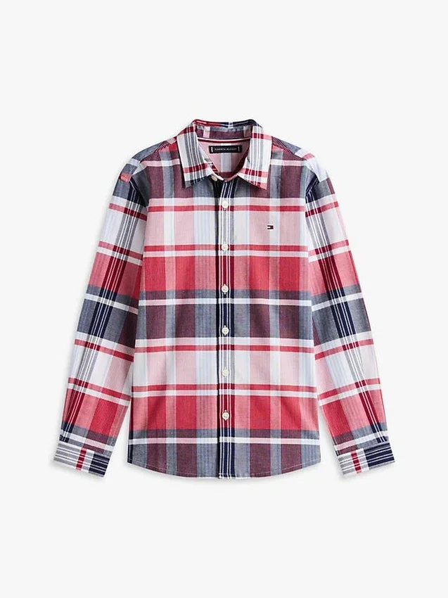 Kids’ Plaid Stretch Oxford Shirt Kids’ Plaid Stretch Oxford Shirt