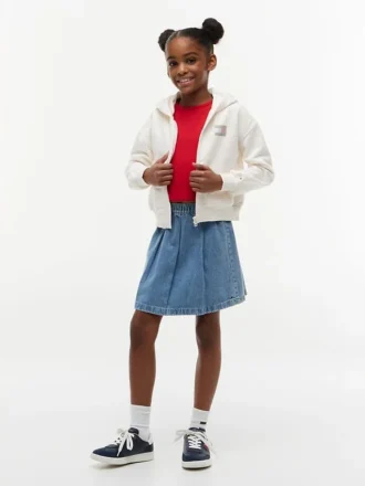 Kids’ Pleated Denim Skirt Kids’ Pleated Denim Skirt