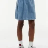 Kids’ Pleated Denim Skirt