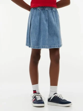 Kids’ Pleated Denim Skirt Kids’ Pleated Denim Skirt