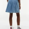 Kids’ Pleated Denim Skirt