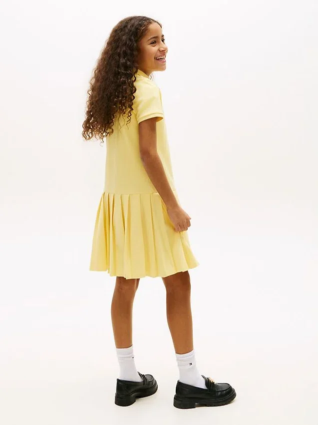 Kids’ Pleated Stretch Polo Dress Kids’ Pleated Stretch Polo Dress