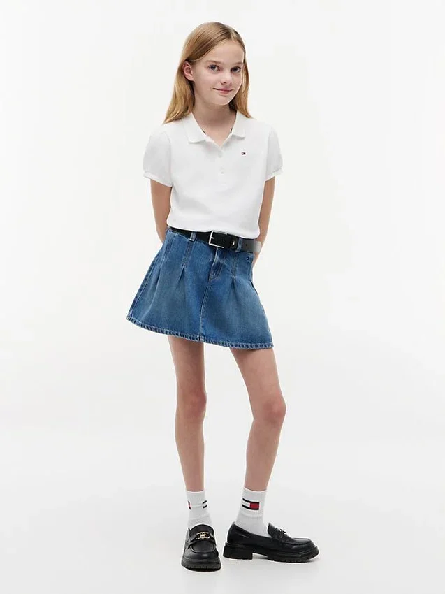 Kids’ Puff-Sleeve Stretch Polo Kids’ Puff-Sleeve Stretch Polo