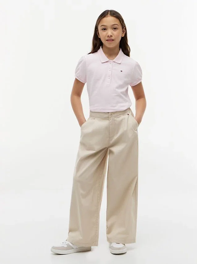 Kids’ Puff-Sleeve Stretch Polo Kids’ Puff-Sleeve Stretch Polo