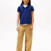 Kids’ Puff-Sleeve Stretch Polo Kids’ Puff-Sleeve Stretch Polo