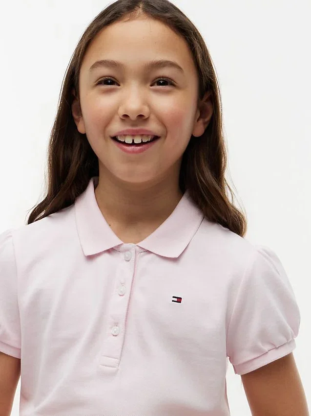 Kids’ Puff-Sleeve Stretch Polo Kids’ Puff-Sleeve Stretch Polo
