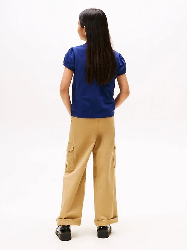 Kids’ Puff-Sleeve Stretch Polo Kids’ Puff-Sleeve Stretch Polo