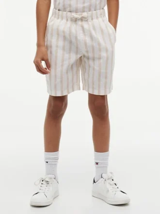 Kids’ Relaxed Striped Linen-Blend Short