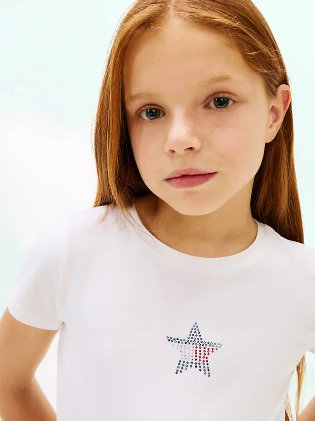 Kids’ Rhinestone Star Flag T-Shirt Kids’ Rhinestone Star Flag T-Shirt