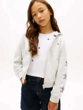 Kids’ Rhinestone Star Logo Hoodie Kids’ Rhinestone Star Logo Hoodie