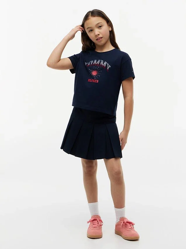 Kids’ Rhinestone Tommy Logo T-Shirt Kids’ Rhinestone Tommy Logo T-Shirt
