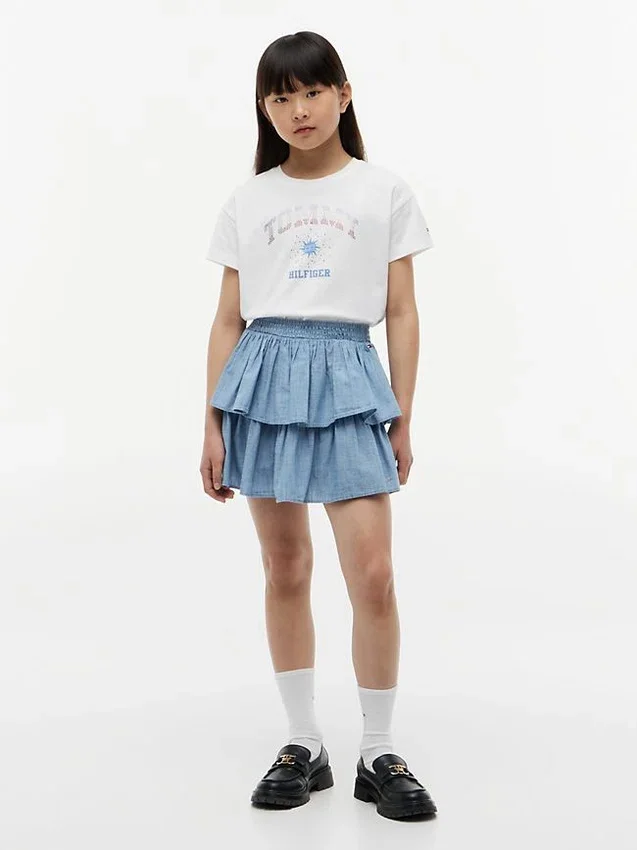 Kids’ Rhinestone Tommy Logo T-Shirt Kids’ Rhinestone Tommy Logo T-Shirt