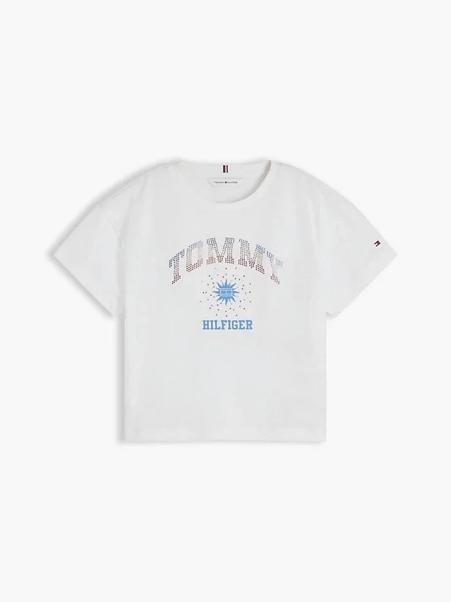Kids’ Rhinestone Tommy Logo T-Shirt Kids’ Rhinestone Tommy Logo T-Shirt