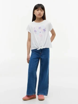Kids’ Seashell Tie-Front T-Shirt