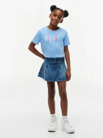 Kids’ Sequin Hilfiger Logo T-Shirt