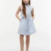 Kids’ Sleeveless Belted Shirtdress Kids’ Sleeveless Belted Shirtdress