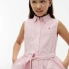 Kids’ Sleeveless Belted Shirtdress Kids’ Sleeveless Belted Shirtdress