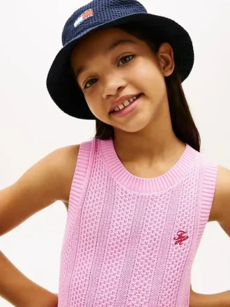 Kids’ Sleeveless Crochet Dress