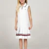 Kids’ Sleeveless Pleated Polo Dress