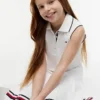 Kids’ Sleeveless Pleated Polo Dress