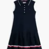 Kids’ Sleeveless Pleated Polo Dress