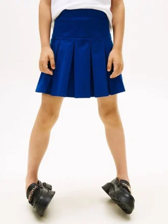 Kids’ Solid Pleated Skirt
