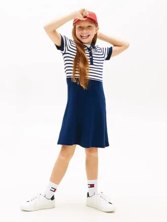 Kids’ Stretch Polo Skater Dress Kids’ Stretch Polo Skater Dress