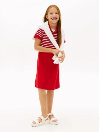 Kids’ Stretch Polo Skater Dress Kids’ Stretch Polo Skater Dress