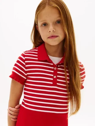 Kids’ Stretch Polo Skater Dress Kids’ Stretch Polo Skater Dress