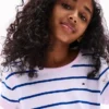 Kids’ Stripe Knot-Hem T-Shirt Kids’ Stripe Knot-Hem T-Shirt