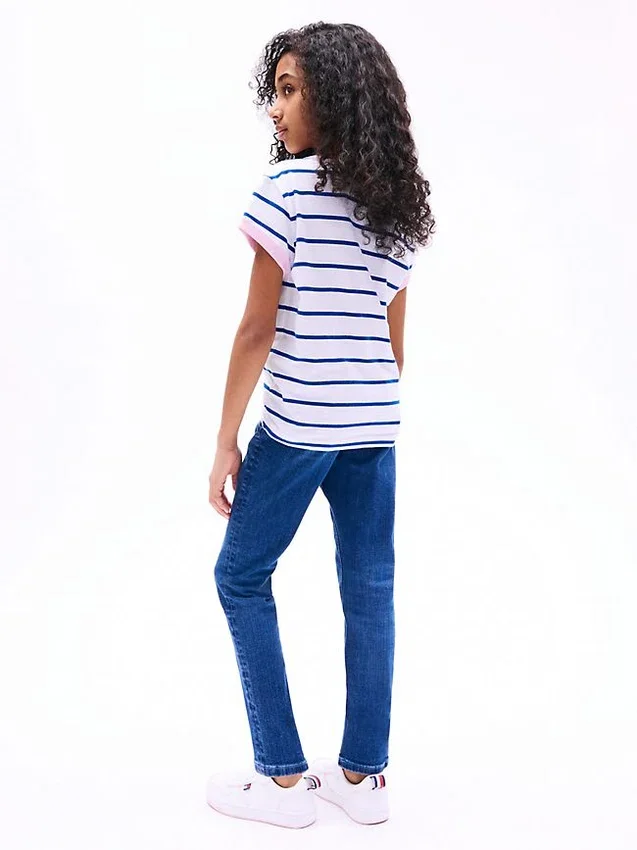 Kids’ Stripe Knot-Hem T-Shirt Kids’ Stripe Knot-Hem T-Shirt