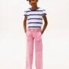 Kids’ Stripe Lettuce-Trim Sleeve T-Shirt Kids’ Stripe Lettuce-Trim Sleeve T-Shirt