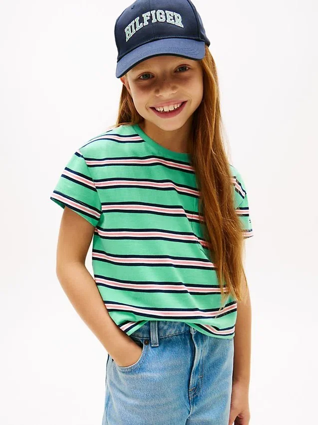 Kids’ Stripe Pocket T-Shirt Kids’ Stripe Pocket T-Shirt