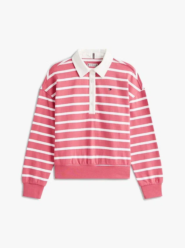 Kids’ Stripe Polo Sweatshirt Kids’ Stripe Polo Sweatshirt