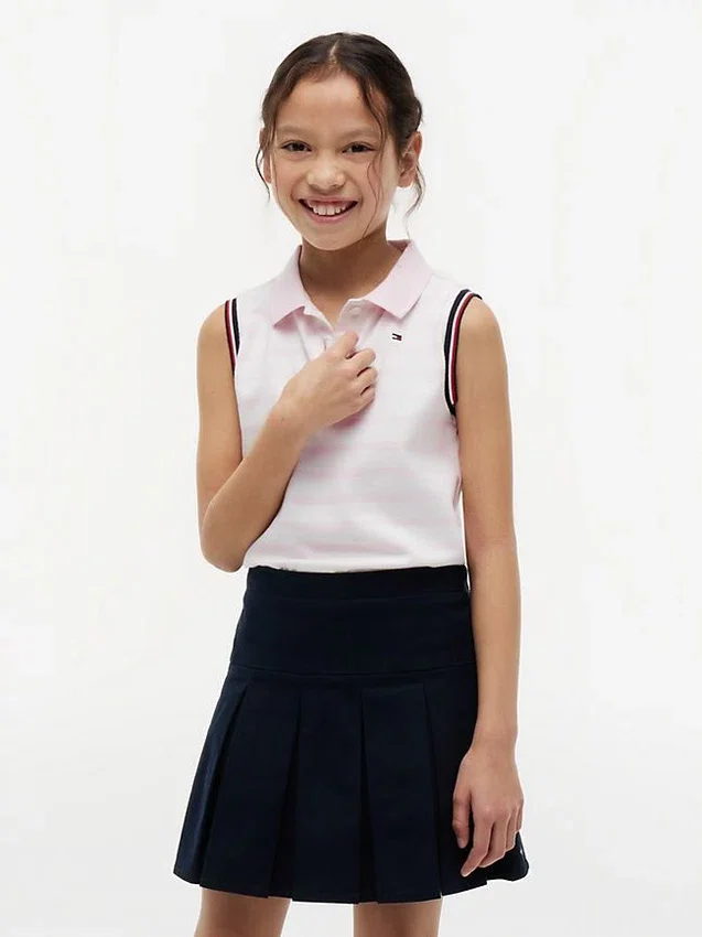 Kids’ Stripe Sleeveless Stretch Polo Kids’ Stripe Sleeveless Stretch Polo
