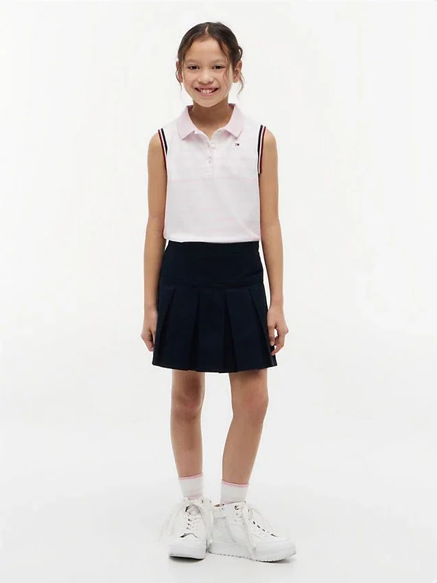 Kids’ Stripe Sleeveless Stretch Polo Kids’ Stripe Sleeveless Stretch Polo