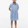 Kids’ Striped Cotton-Linen Blend Dress