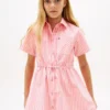 Kids’ Striped Poplin Shirtdress