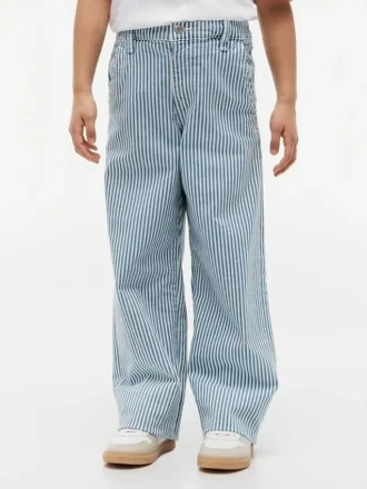 Kids’ Striped Pull-On Wide Leg Jean