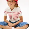 Kids’ Striped Ribbed Cardigan Polo Kids’ Striped Ribbed Cardigan Polo