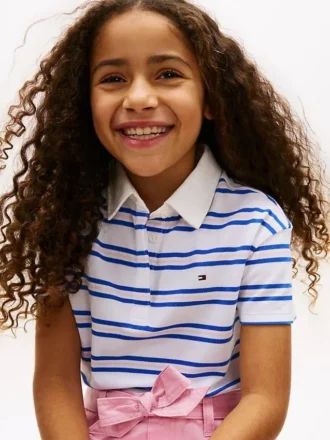 Kids’ Striped Rugby Polo