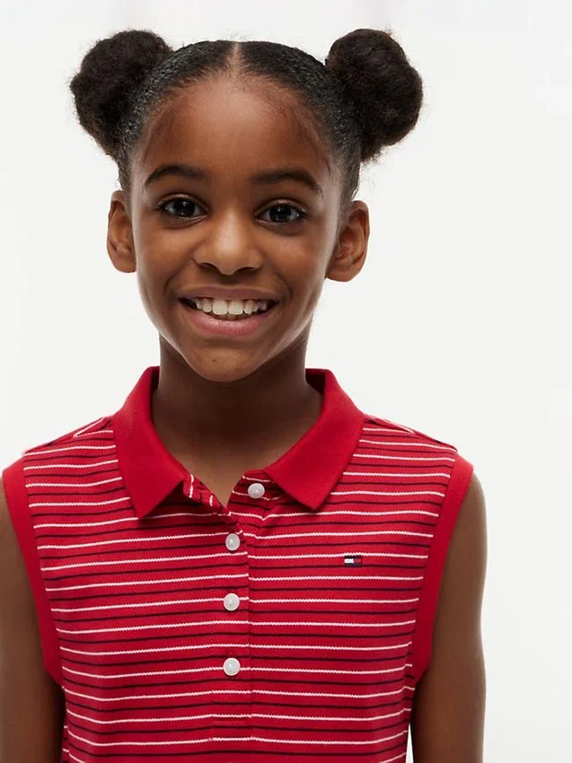Kids’ Striped Sleeveless Polo Dress Kids’ Striped Sleeveless Polo Dress