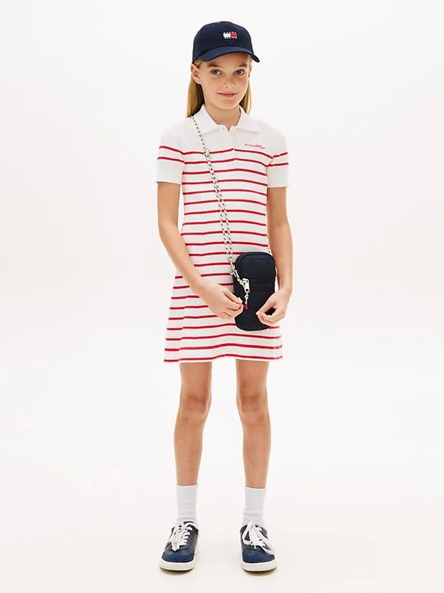 Kids’ Striped Sweater Polo Dress Kids’ Striped Sweater Polo Dress