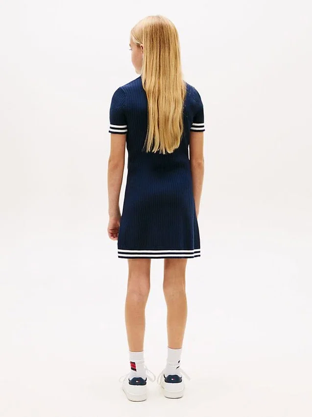 Kids’ Striped Sweater Polo Dress Kids’ Striped Sweater Polo Dress