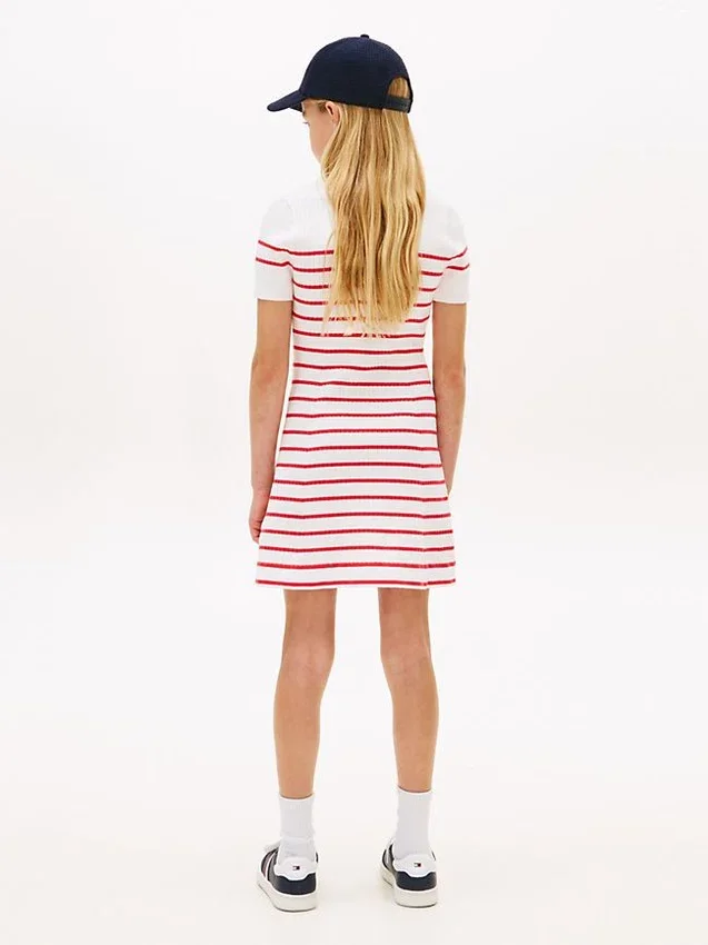 Kids’ Striped Sweater Polo Dress Kids’ Striped Sweater Polo Dress