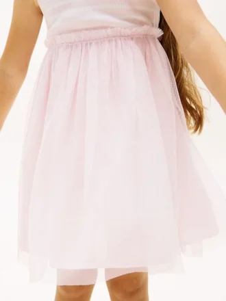 Kids’ Striped Tulle Combo Dress